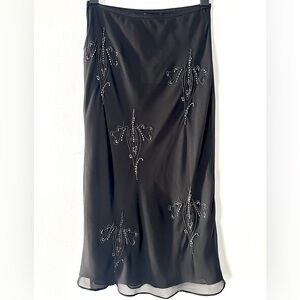 Zara Black Beaded Skirt